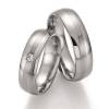 Titanium Trouwringen Diamant 20110