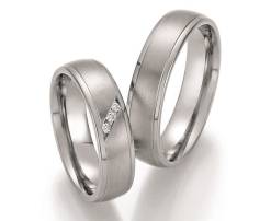Titanium Trouwringen Diamant 20030