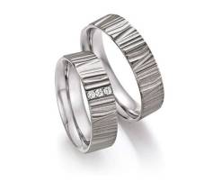 Titanium Trouwringen Diamant 21010