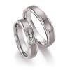 Titanium Trouwringen Diamant 21070