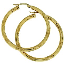 Gouden Oorringen 35 mm 2 mm 14 karaats - Star juwelier