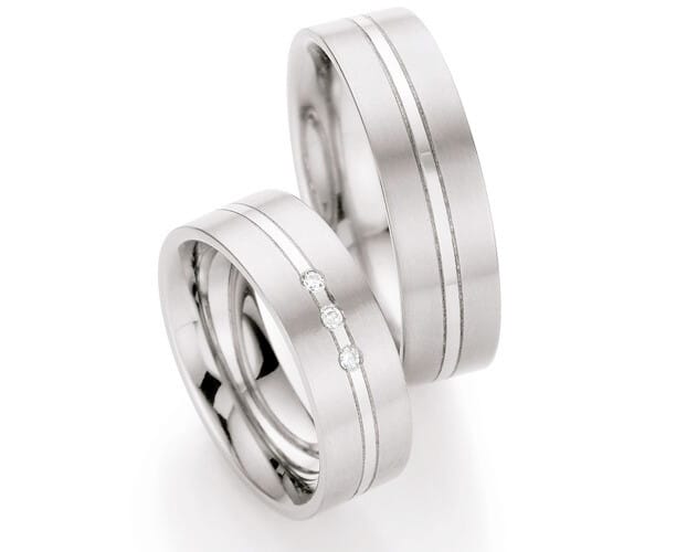 Titanium Trouwringen Diamant 07130 3 Titanium Trouwringen Diamant 07130