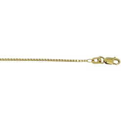 Gouden Venetiaans ketting 1.2 mm 50 cm 14 karaats