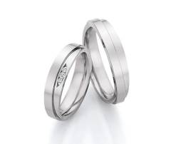 Collection Ruesch Stalen Trouwringen Diamant 23110