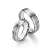 Titanium Edelstaal Trouwringen Diamant 06030