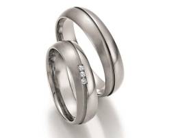 Titanium Trouwringen Diamant 20150