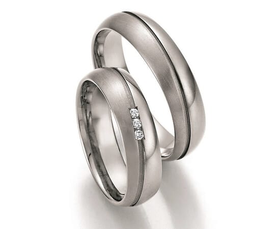 Titanium Trouwringen Diamant 20150 3 Titanium Trouwringen Diamant 20150
