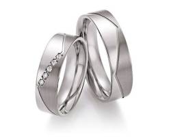 Titanium Trouwringen Diamant 21170