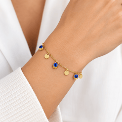 Alternative view of Gouden Boze Oog Armband 14 karaats