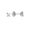 Gouden Oorknoppen 0.44 ct diamant 5.6 mm 14 karaats