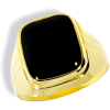 Gouden Zegelring Onyx 14 karaats