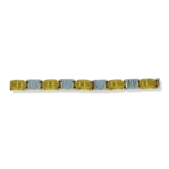 Gouden fantasie armband 21.5 cm 7.6 mm 14 karaats
