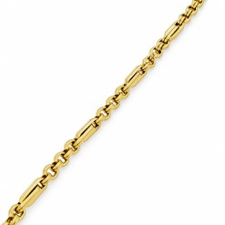 Gouden Armband Man Fantasie 14 karaats
