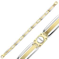 Gouden-Heren-Armband-215-cm-8-mm-Onyx-Schroef.