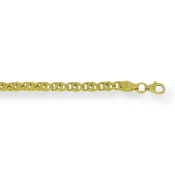 Gouden Valkenoog ketting 4.3 mm 59 cm 14 karaats