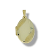 Gouden Medaillon Ovaal Hanger 32 x 17 mm 14 karaats