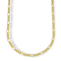 Gouden Figaro Ketting 4.2 mm 47 cm 14 karaats Massief