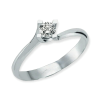 0.15 ct Diamant Solitaire Witgoud Damesring
