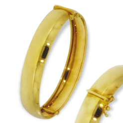 Gouden Slavenarmband 62 mm 12 mm Classic Ovaal Buis