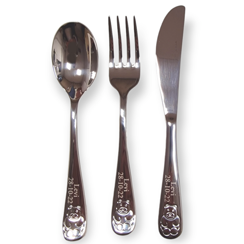 Kinder bestek graveren Amersfoort