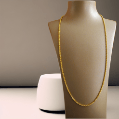 Gouden Koord Ketting 3.1 mm 65 cm 14 karaats