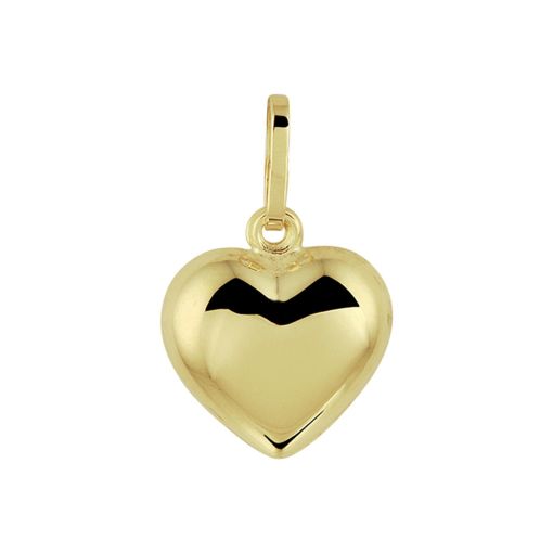 gouden hart hanger 10.5 mm