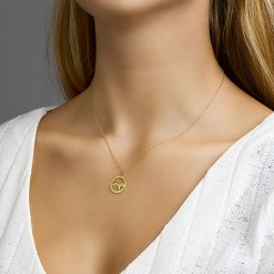 Alternative view of Gouden Sterrenbeeld Hanger Leeuw 16 mm - G54005646A