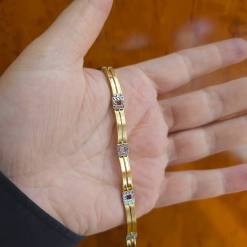 Alternative view of Gouden Heren Armband 21 cm 6.5 mm 14 Karaats