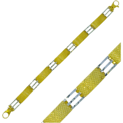 Gouden Heren Armband 22 cm 10.5 mm 14 Karaats