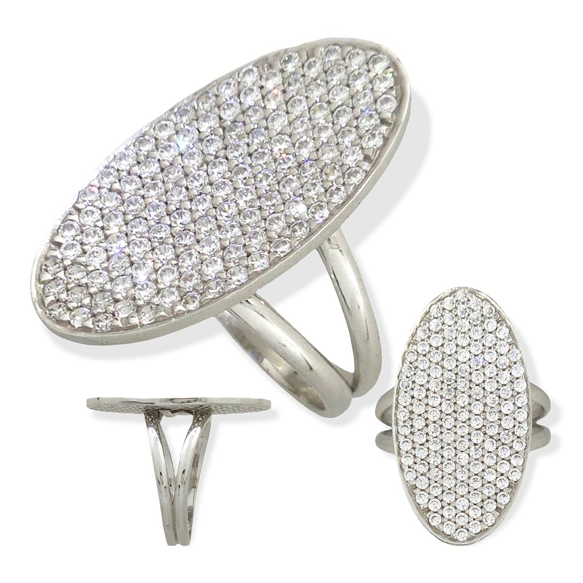 Witgouden Damesring Zirkonia Statement 14 karaats 3 Witgouden Damesring Zirkonia Statement 14 karaats