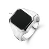 Zilveren Herenring Onyx Zwart Massief 925 15 Zilveren Herenring Onyx Zwart Massief 925 - Afbeelding 6