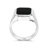 Zilveren Herenring Onyx Zwart Massief 925 16 Zilveren Herenring Onyx Zwart Massief 925 - Afbeelding 7