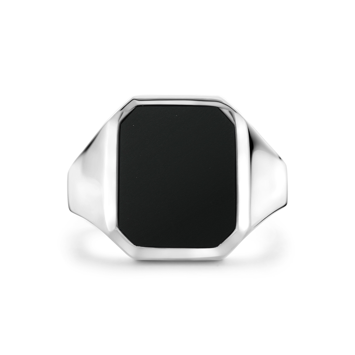 Zilveren Herenring Onyx Zwart Massief 925 10 Zilveren Herenring Onyx Zwart Massief 925 - Afbeelding 8