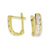 Gouden Kinder Oorbellen 10 mm 2.8 mm zirkonia 14 karaats