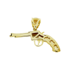 Gouden Pistool Hanger Zirkonia 14 karaat 3