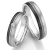 Zwarte Zirkonium Titanium Trouwringen 79-10060