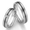 Zwarte Zirkonium Titanium Trouwringen 79-10140