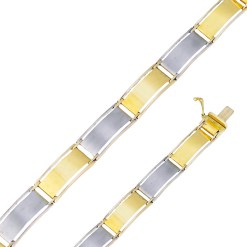 Gouden Schakelarmband Heren 20 cm 9.0 mm 14 karaats