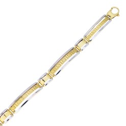 Gouden Schakelarmband Heren 21.5 cm 8.5 mm 14 karaats