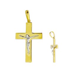 Gouden Kruis Hanger Corpus 37 mm 19 mm 18 karaats