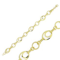 Gouden Schakelarmband Dames 20 cm 18 karaats
