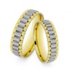 Gouden Trouwringen 6 mm Bicolor 14 karaats SLW0668 1 Gouden Trouwringen 6 mm Bicolor 14 karaats SLW0668