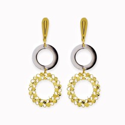 Gouden Hang Oorbellen 49 mm 20 mm 14 karaats