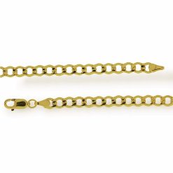 Gouden Gourmette Ketting 4.3 mm 60 cm 14 karaats