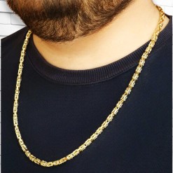 Alternative view of Gouden Koningsketting 3.7 mm 65 cm 14 karaats