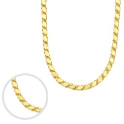 Gouden Pullu Ketting 4.0 mm 55 cm 14 karaats
