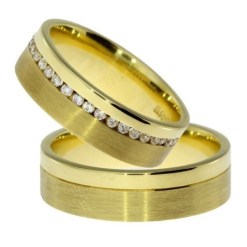 Gouden Trouwringen 6 mm Geeloud 14 karaats K696G