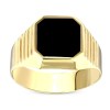 Gouden Zegelring Onyx 14 karaats