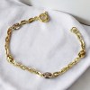Gouden Bicolor Dames Armband 18 + 1 cm 6 mm 14 karaats 7 Gouden Bicolor Dames Armband 18 1 cm 14 karaats 20240621 162439