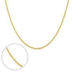 Gouden Vossenstaart Ketting 2.0 mm 45 cm 14 karaats